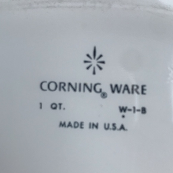Vintage Corningware 1 qt Casserole Dish W-1-B Wheat Pattern - Picture 5 of 6